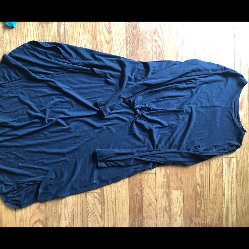 tunic with cropped front